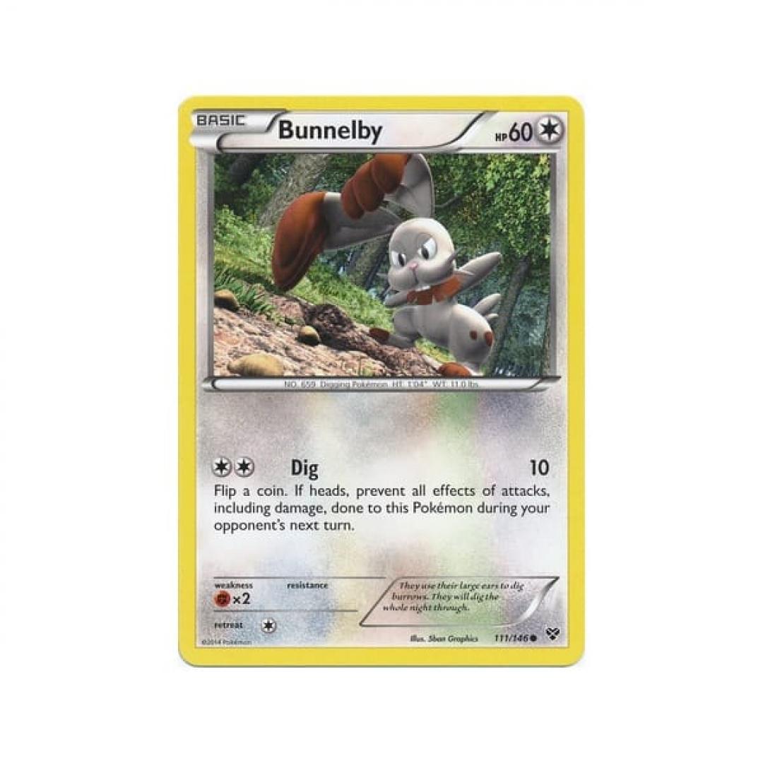 Pokemon XY:  Bunnelby 111/146 Base Set Single Card
